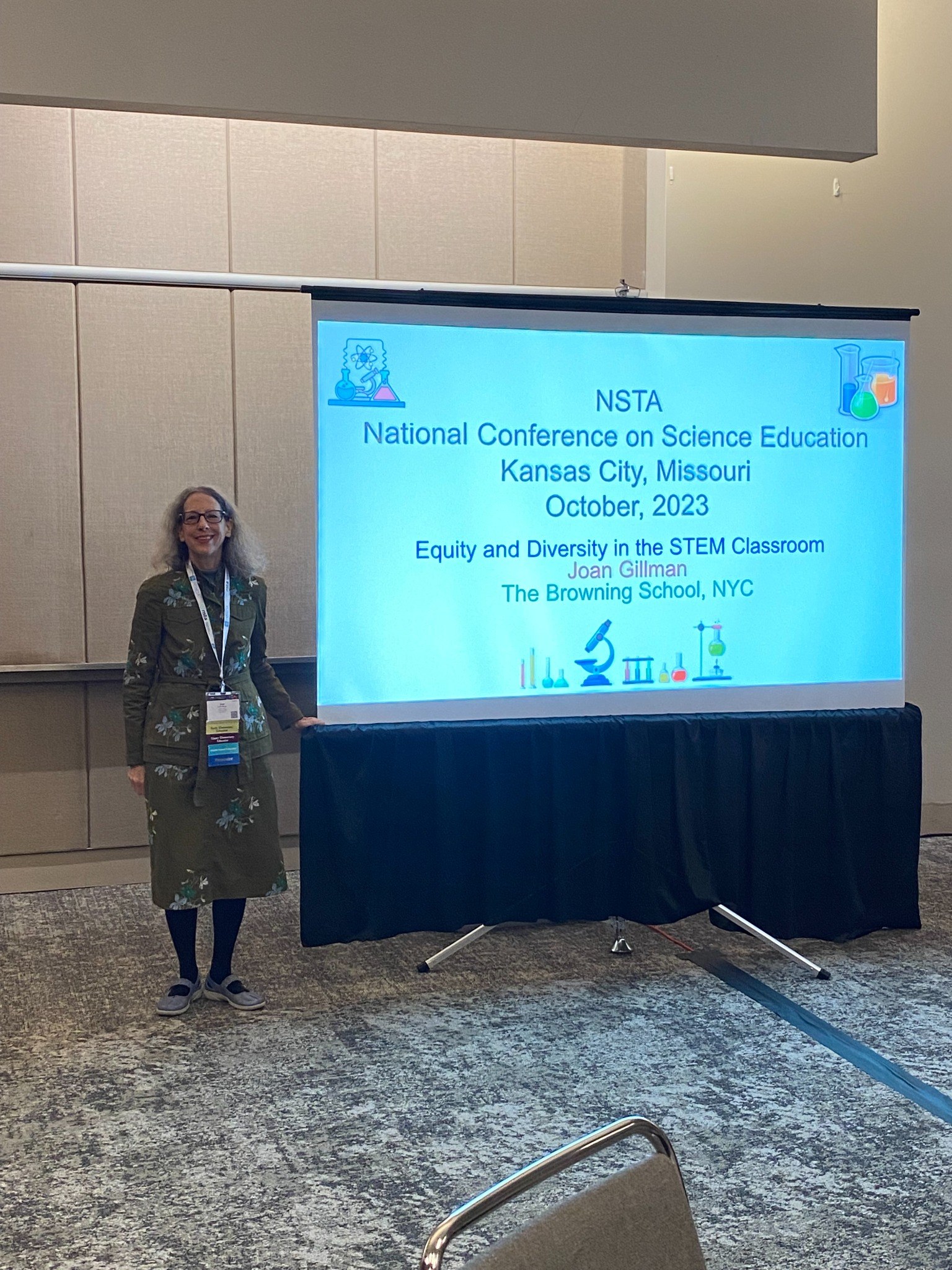 Joan Gillman at the NSTA National Conference